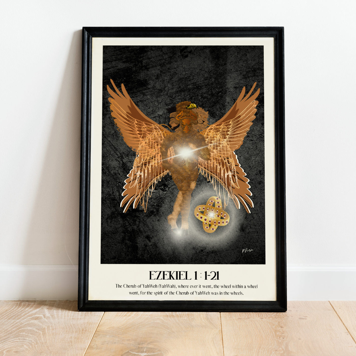 Ezekiel Cherub: Christian Wall Art - Modern Home Decor - Faith Prints