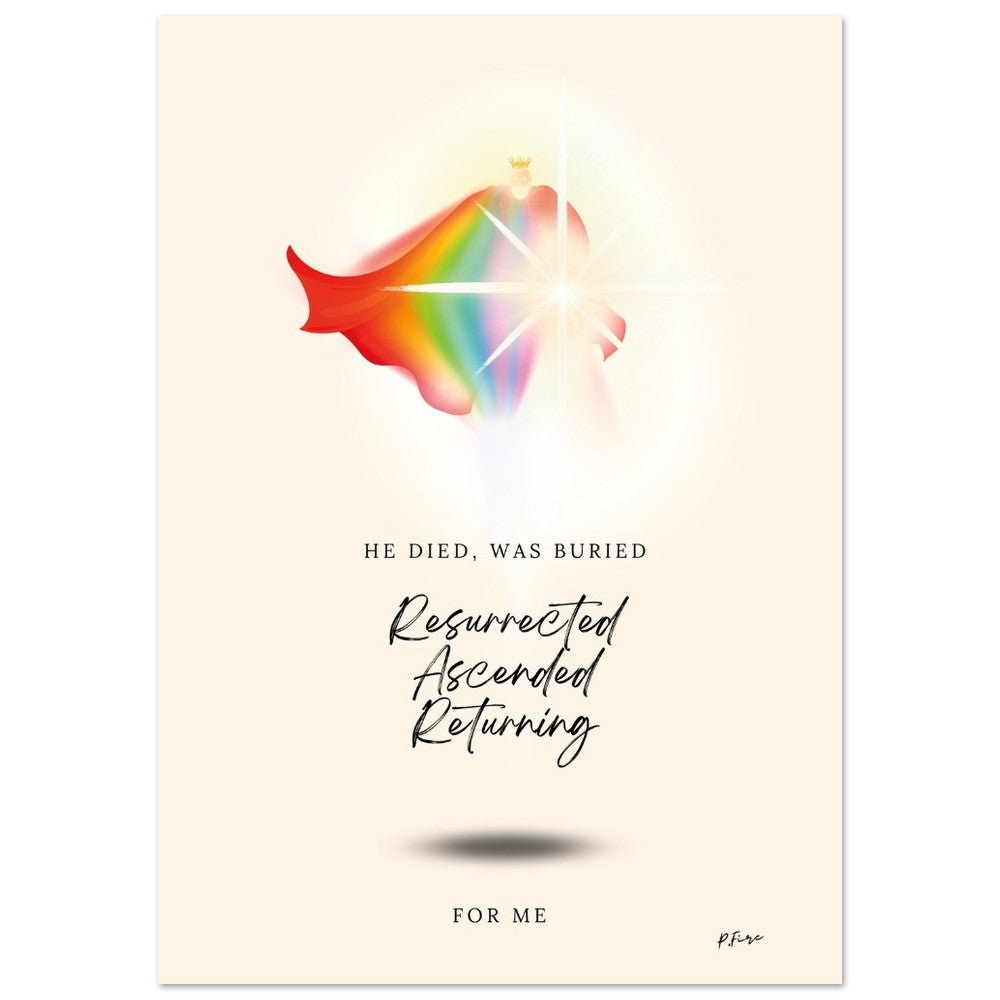 'For Me': Christian Wall Art - Modern Home Decor & Faith Print