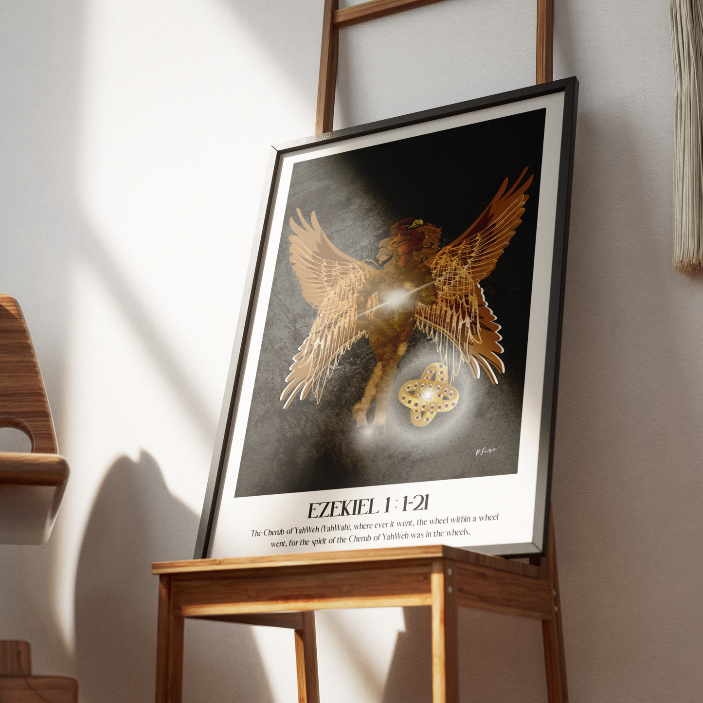 Ezekiel Cherub: Christian Wall Art - Modern Home Decor - Faith Prints