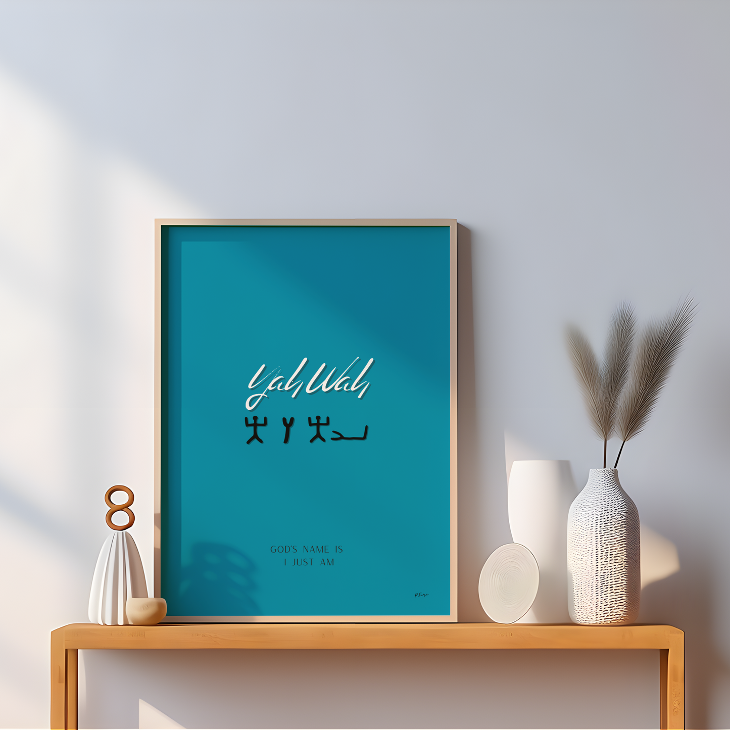 Yahwah: Christian Wall Art - Modern Home Decor & Faith Print
