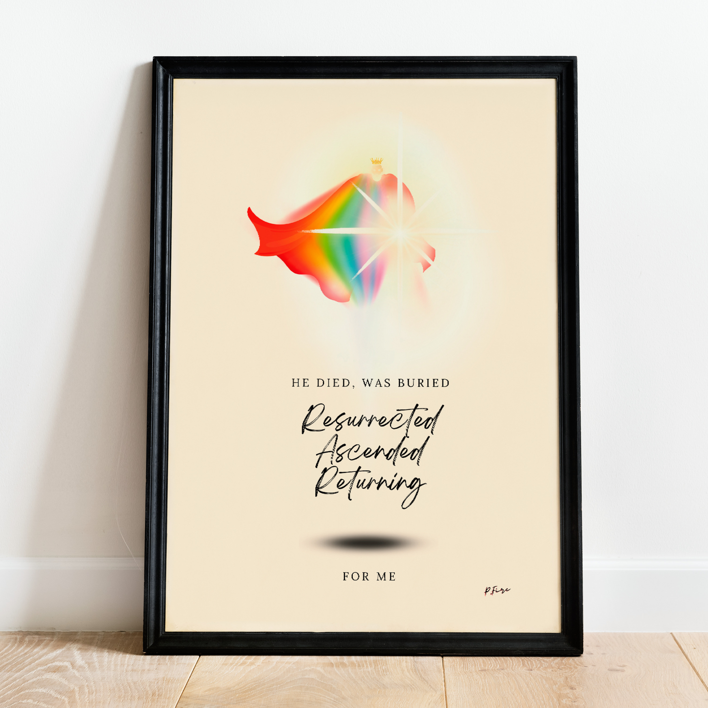 'For Me': Christian Wall Art - Modern Home Decor & Faith Print